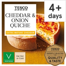 Tesco Cheddar & Onion Quiche 160G