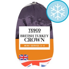 Tesco Frozen Mini Turkey Crown 1Kg-1.4Kg