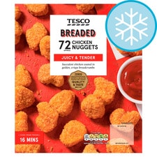 Tesco 72 Breaded Chicken Nuggets 1Kg