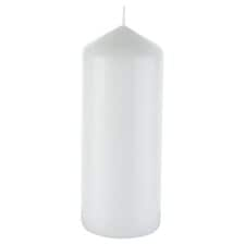 Tesco Unfragranced Large Pillar Candle - White