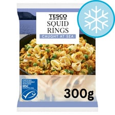 Tesco Raw Squid Rings 300G