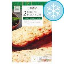 Tesco 2 Cheese Pizza Subs 260G