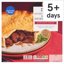 Tesco Steak Shortcrust Pie 500G