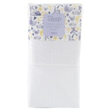 Fred&Flo 2 Pack Moses Fitted Sheets White