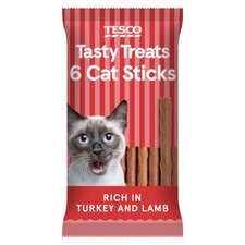 Tesco Turkey & Lamb Cat Stick Treats 30G