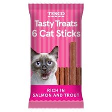 Tesco Salmon & Trout Cat Stick Treats 30G