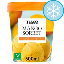 Tesco Mango Sorbet 500Ml