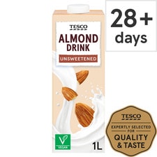 Tesco Longlife Almond Drink Unsweetened 1Ltr