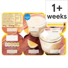 Tesco Lemon Mousse 6 X60g