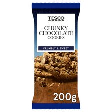 Tesco Chunky Chocolate 10 Cookies 200G