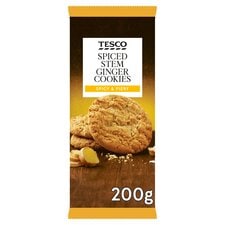 Tesco Spiced Stem Ginger 10 Cookies 200G