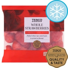 Tesco Frozen Whole Strawberries 350G