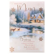 Hallmark Christmas Card With Love Mum