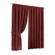 Riva Home Belmont Pencil Pleat Curtains - Claret - 66x90 (168x229cm)