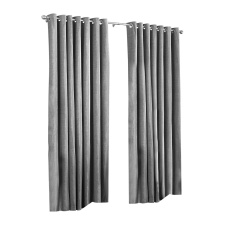 Riva Home Wellesley Ringtop Curtains - Silver - 66x90 (168x229cm)