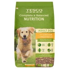 Tesco Chicken & Vegetable Dry Dog Food 12Kg