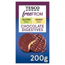 Tesco Free From Chocolate Digestives 200G