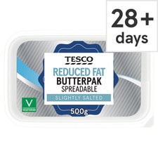 Tesco Reduced Fat Butterpak Spreadable 500G