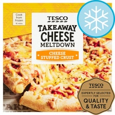 Tesco Stuffed Crust Cheese Pizza 431G