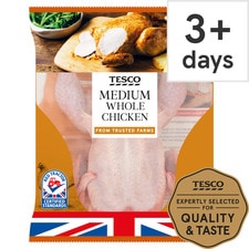 Tesco British Whole Medium Chicken 1.2Kg -1.5Kg