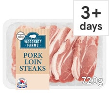 Woodside Farms Pork Loin Steaks 720G