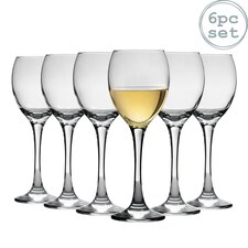 Argon Tableware Classic White Wine Glasses - 245ml - Pack of 6