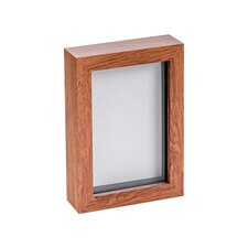 Nicola Spring 3D Box Photo Frame - 4 x 6" - Dark Wood