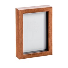 Nicola Spring 3D Box Photo Frame - 5 x 7'' - Dark Wood