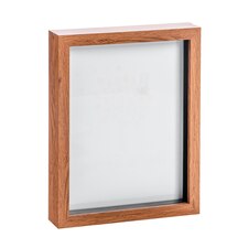 Nicola Spring 3D Box Photo Frame - 8 x 10" - Dark Wood