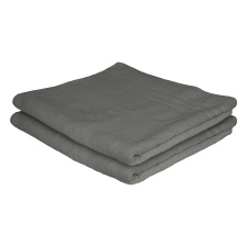 Nicola Spring Cotton Bath Sheets - 160cm x 90cm - Charcoal - Pack of 2