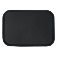 Argon Tableware Rectangle Non-Slip Serving Tray - 66cm x 45.5cm - Black