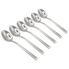 Argon Tableware Tondo Stainless Steel Teaspoons - 14cm - Pack of 6