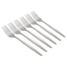 Argon Tableware Economy Stainless Steel Dinner Forks - 19.5cm - Pack of 6