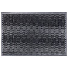 Nicola Spring Heavy Duty Rubber Door Mat - 60cm x 40cm - Black - Classic