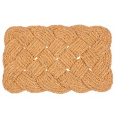 Nicola Spring Natural Coir Knotted Door Mat - 68cm x 43cm