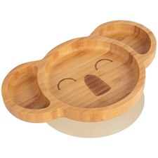 Tiny Dining Koala Bamboo Suction Plate - Beige