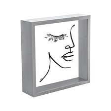 Nicola Spring 3D Deep Box Photo Frame - 8''x 8''- Grey