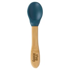 Tiny Dining Bamboo Silicone Tip Spoon - Navy Blue