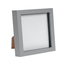 Nicola Spring 3D Box Photo Frame - 6'' x 6'' - Grey