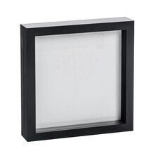 Nicola Spring 3D Box Photo Frame - 8 x 8'' - Black