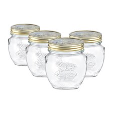 Bormioli Rocco Quattro Stagioni Glass Preserving Jars - 500ml - Clear - Pack of 4