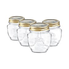 Bormioli Rocco Quattro Stagioni Glass Preserving Jars - 300ml - Clear - Pack of 4