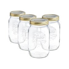 Bormioli Rocco Quattro Stagioni Glass Preserving Jars - 1.5L - Clear - Pack of 4