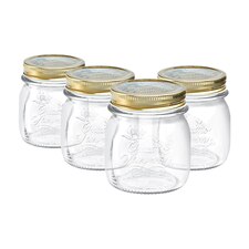 Bormioli Rocco Quattro Stagioni Glass Preserving Jars - 250ml - Clear - Pack of 4