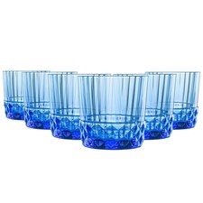 Bormioli Rocco America '20s Water Glasses - 300ml - Sapphire Blue - Pack of 6