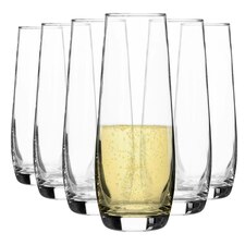 Argon Tableware Corto Stemless Champagne Flutes - 230ml - Pack of 6