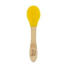 Tiny Dining Children's Bamboo Silicone Tip Spoon - Yellow