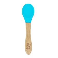 Tiny Dining Children's Bamboo Silicone Tip Spoon - Blue