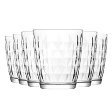 LAV Artemis Water Glasses - 340ml - Clear - Pack of 6