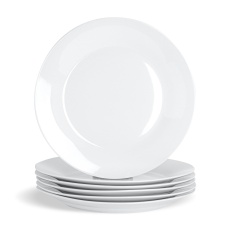 Argon Tableware Classic White Dinner Plates - 30cm - Pack of 6